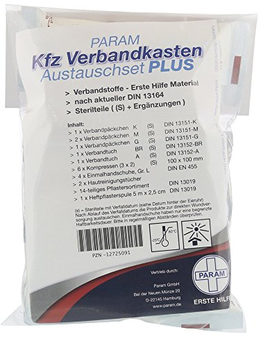 Verbandkasten Austauschset Plus Kfz DIN 13164 Par.