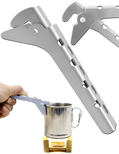 OUTDOOR SAXX Pince à poignée, pince de maintien pour poêles, casseroles et gobelets, 12,5 cm, en aluminium