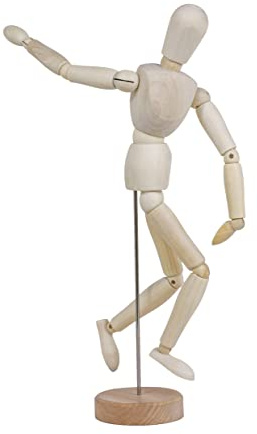 TOUROCMONT Gliederpuppe Mannequin 30cm Hoch Zeichenpuppe zum Malen