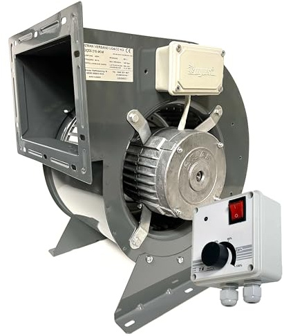 OCES Ventilateur d'extraction avec régulateur de 500 W - Ventilateur d'extraction - Ventilateur radial - Ventilateur moteur
