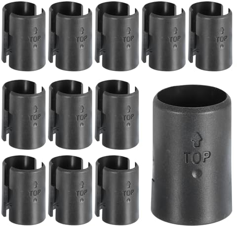 QUARKZMAN Attaches de tablette en fil, 24 pièces de 1 pouce (25 mm), clips de verrouillage en plastique pour système de tablettes en fil (12 paires)