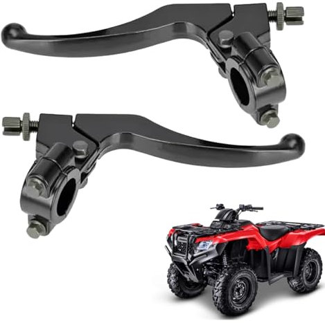 Qivine Palanca de embrague moto, 22mm 7/8 pulgadas palanca de embrague, palanca de freno moto, universal plegable palanca de embrague para 50CC - 125CC moto dirt bike