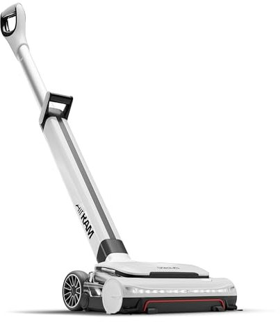 Gtech AirRAM 3 Dual Edge-Clean Cordless Voice Alert AR51, Vacuum Cleaner, White/Red, 0.8 liters