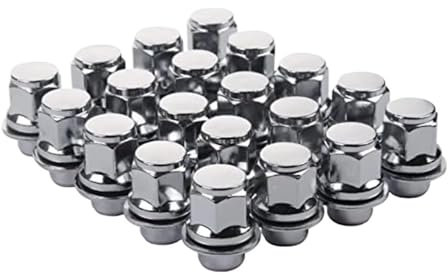 HZSMYXGS Bulloni Cerchioni Compatibile con Toyota per Tacoma 1995-2005 per Avalon 1995-2020 Dadi Ruota cromati Dadi Ruota 12X1,5mm Esagonale 13/16'' 21mm