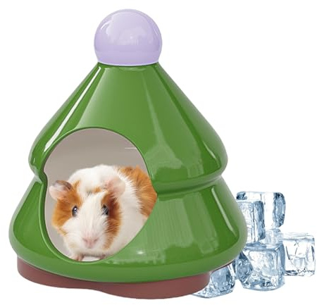 Escondites de cerámica para hámster | Decoración de recinto para animales pequeños, impermeable, estable, cueva, escondite, plataforma, para hábitat de animales pequeños, hábitat, chinchilla, hámster