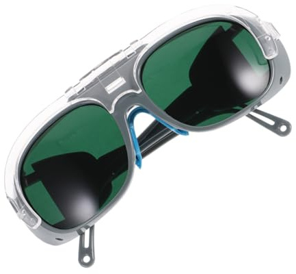 FUTUREORYY Occhiali da Saldatura Protettivi Leggeri con Fascia Sicurezza Polvere e Spruzzi per Comfort Ergonomico per Lavori Saldatura