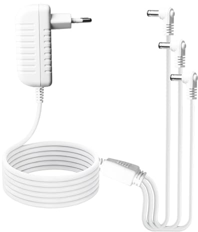 4,5 V strömförsörjning för Lemax belysningstillbehör, 94564-4,5 V nätadapter med 3 anslutningsalternativ, jul speciell plastkontakt, 4,5 V strömadapter för ljusslinga