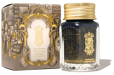 Ferris Wheel Press, Calligraphy Ink, Timeworn Treasures, Warm Brown-Grey, 28ml