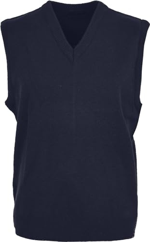 Maan Store herr V-ringad stickad tank top slipover tröja ärmlös jumper liten till 6XL