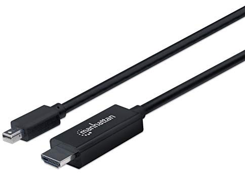 MANHATTAN 153249 ADAPTADOR DE CABLE DE VÍDEO 3 M MINI DISPLAYPORT HDMI NEGRO