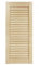 DecoMeister Puerta de Lamas Tipo Persiana de Lumbrera de Celosía de Madera Maciza de Pino Para Armarios Frente de Mueble con Listones Abiertos de Dimensiones 294x720 mm Producto Individual