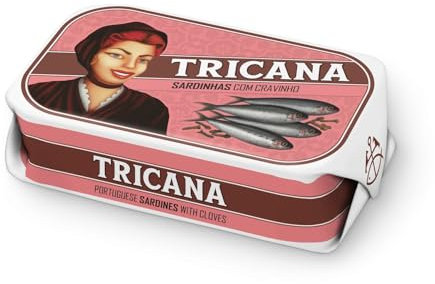 Tricana - Sardina entera con Clavo - Producto gourmet de Portugal - Paquete de 5 x 120 gr