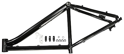 Mountainbike Fahrradrahmen aus Aluminiumlegierung, 17 Zoll Größe Mountainbike Rahmen für 26 Zoll Fahrrad, Kohlenstoffrahmen Rahmen Scheibenbremse Mountainbike Straßenfahrrad Rahmen (Schwarz)