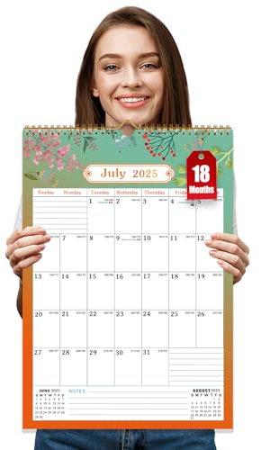 Wandkalender 2026 UK, Kalender 2026 Familienplaner A3, 18 Monate 2026 Kalender Monatsübersicht, Wandplaner 2026 Kalender von Jan. 2026 - Juni 2027 für Familienküche Zuhause - Vertikal