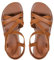 DuBiytlk Chaussures Pieds Larges Les Tropeziennes Sandales d'été à fond plat et bout rond pour femmes, bout ouvert, boucle à une ligne Sandale Plate Femme Chaussure Vintage (Brown, 39)