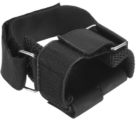 PATIKIL Accesorio para Pies de Mancuerna Ajustable para Tobillo Pesas para Tobillo Correas para Pies Levantamiento de Pesas Extensión de Pierna Tibial, Negro