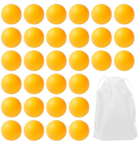 arrderly 30 palline gialle da ping pong, giochi per feste da ping pong, palline giocattolo per animali domestici, decorazioni per feste, adatte per giochi in famiglia, attività scolastiche,