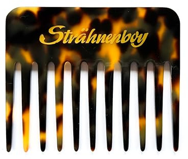 Strenboy Edition TOKYO lockkam handgjord 9 cm 11 tänder slingkam afrokam grov tänder (9 tok)