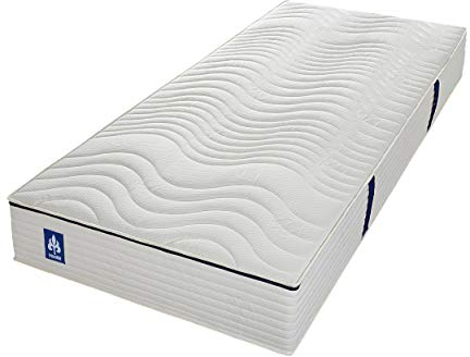 Irisette Fehmarn 500er Tonnentaschenfederkernmatratze, Wendematratze mit 7 Zonen, Härtegrad 2, 80 x 200 cm, Öko-Tex Zertifiziert, produziert nach deutschem Qualitätsstandard