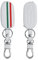 kwmobile Custodia Compatibile con Fiat Lancia con 3 Tasti Pieghevole - Cover Chiavi Auto Protezione Copri Telecomando - Copri Chiave Copertura Bandiera Italiana