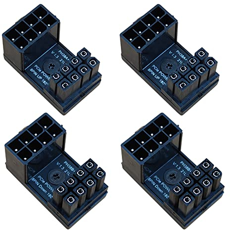 COMeap GPU VGA PCIe 8 Pin U Turn 180 Grad Winkel Verbinder Leistung Adapter Board für Desktop Grafikkarte