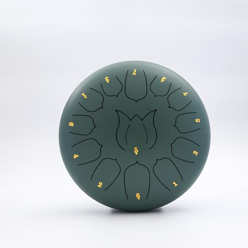 CozyKit 13Notes - Tamburo per lingua in acciaio da 30,5 cm, borsa da viaggio e mazzuole, tamburo chakra, tamburo a percussione a mano