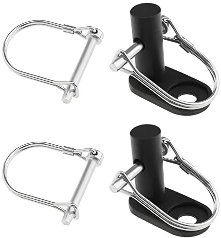 ECSiNG Pack of 2 Bicycle Trailer Coupling Connector with 4 Pieces Clutch Pin Trailer Rear Axle Bicycle Coupling for Children Pet Cargo