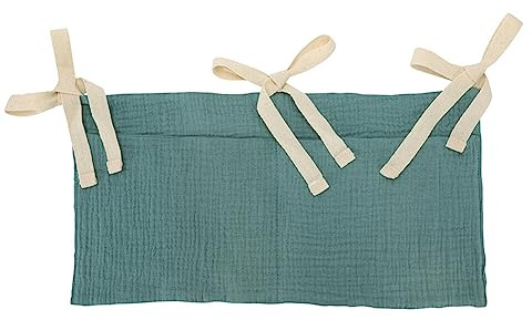 Sac de Rangement Suspendu pour Lit de Bébé, Organisateur De Lit Bébé Suspendu Organiseur de Berceau pour Bébé Sangles Réglable Sac De Rangement De Chevet pour Couches, Jouets, Vêtements