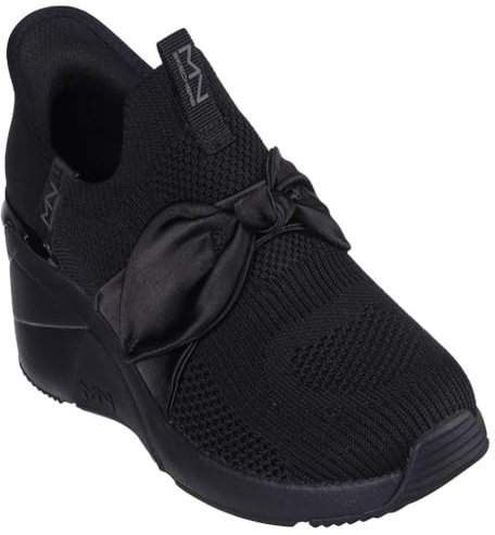 Skechers A Wedge - Enzie Hands Free Slip-ins Womens Sneaker, Black/Black, 6.5 UK