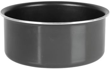 Crealys 523575 Casserole Aluminium pressé Noir Ø 16 cm H 7.5 cm - Revêtement intérieur anti-adhésif sans PFOA -compatible manche DECLIC NEW (non inclus) - Tous feux dont induction