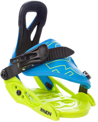 Raven Snowboard Bindung s160 Junior Blue/Lime XXS (27-30)