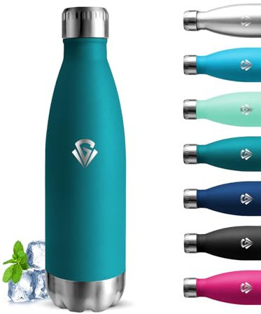 Grsta Borraccia Termica, Borraccia 750 ml, Senza BPA, Acciaio Inox, Senza Perdite, Borracce Termiche, Mantiene Caldo per 12 Ore/Freddo 24 Ore, Borracce per Scuole, Campeggio, Uffici, Caffè