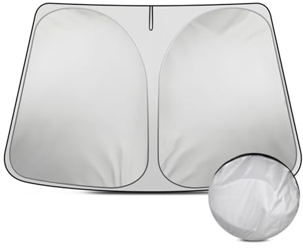 LANGBEAN Parasol Plegable para Toyota CHR 2018-2024 2025, Parasol para Parabrisas Delantero para Ford Puma 2020-2025, Bloqueador de Calor Protección UV Pantalla Solar Accesorios