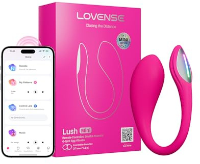 LOVENSE Lush Mini Vibratore Ovetto Discreto – Sex Toys Donna Potente da Indossare per Stimolazione del Punto G, Compatto, Silenzioso, Impermeabile e Portatile per Viaggi
