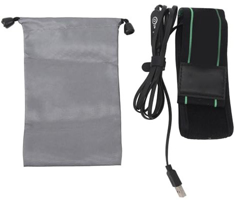 Lylithuif Riscaldatore per obiettivo Cinghia regolabile Fotocamera DSLR alimentata tramite USB Antiappannamento 3 Regolatori di temperatura Resistente al freddo per ambienti umidi e