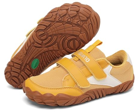 SAGUARO Chaussures Barefoot Enfant Baskets Flexibles Pointe Large Confort Intérieur et Extérieur GR.25-36