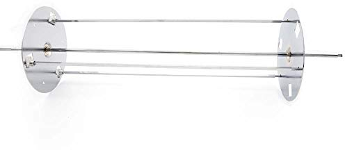 GIEMME Spiedo per Girarrosto - Spiedo Planetario - Spiedini in dotazione 3 - Spiedini max applicabili 6 (Lunghezza totale: 80 cm)