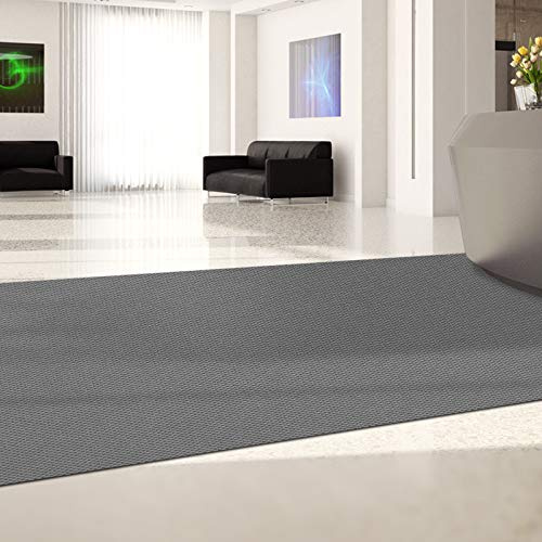 Hong Kong - Alfombra Suelo Puerta Antideslizante para Atrapar la Suciedad (100 cm x 400 cm), Color Gris