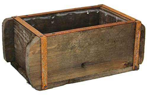 UNUS Vaso in legno naturale a forma di mattoni