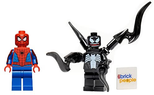 LEGO Superheroes: Spiderman and Venom Minifigures with Red LEGO Cape