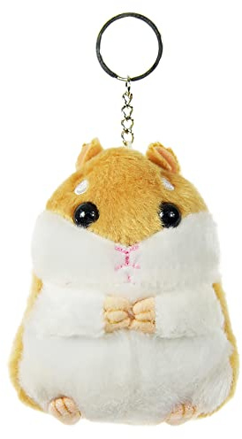 Kögler Winfried Koegler- Kögler 11226-Hamster en Peluche, env. 10 cm, pour Le Trousseau de clés, Le Cartable ou comme Porte-Bonheur, 11226, Multicolore