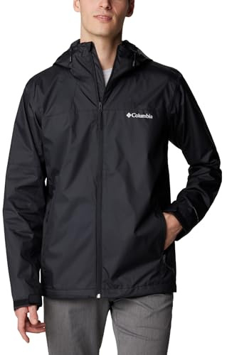 Columbia Men's Inner Limits Jacket, Waterproof Rain Jacket, Black, Size L