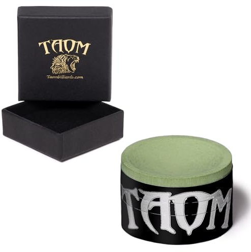 TAOM V10 Billiard Pool Cue Premium Chalk Green in Branded Box