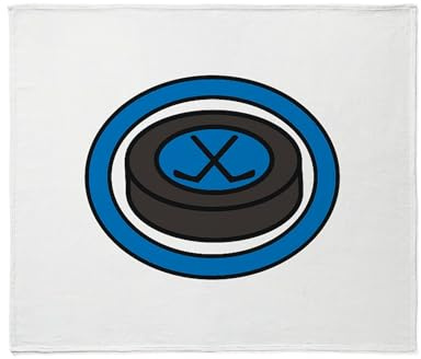 CafePress Ice Hockey Puck Throw Blanket Super Soft Fleece Plush Throw Blanket, 60x50