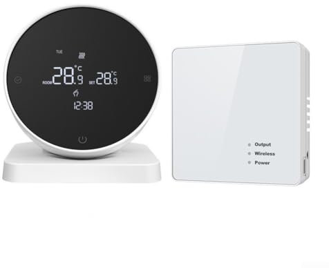 Zoegneer RF433 Thermostat für Warmwasserbereitungskessel Wandkessel für Tuya APP Handy-Steuerung 1-zu-1 ohne WLAN Gewöhnliches R7