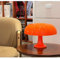 LOGT Orange Tischlampe LED Pilz Tischleuchte mit USB Kabel Nachtlicht Innen Dimmbar Nachttischlampe Moderne Beleuchtung Tischlichter Mushroom Dekoration Lampe für Schlafzimmer Wohnzimmer,Orange