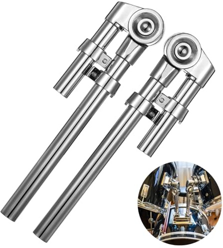 YOFAPA 2 st Tom Trumfästen, Tom monteringshållare, justerbar Tom monteringshållare, robust metallstativ för Tom trumma, stabilt stöd för Tom trummor, slaginstrument tillbehör