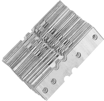 Anneome 50 Placas De Reparación Planas Con Agujeros, De Metal Resistente, Rectas, Para Placas, Soportes De Fijación, Herrajes Para Puertas, Adaptadores De Conexión.