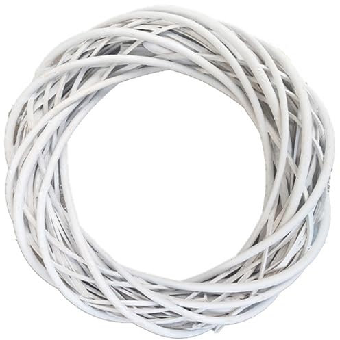 Couronne de Vigne, Couronne de en Osier 12 Pouces Suspendue, couronnes Vigne Naturelles pour Noël, Vacances, Mariage, fête, décoration intérieure.