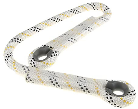 Corde d'escalade d'extérieur robuste avec boucle pré-cousue, 60 cm de long et 16 mm de diamètre, corde Prusik en polyester - A 60 cm